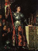 Jean Auguste Dominique Ingres Joan of Arc at the Coronation of Charles VII. Oil on canvas, painted in 1854 USA oil painting artist